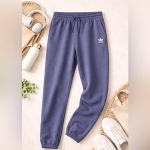 Adidas Originals Trefoil Slate Blue Fleece Joggers Size XL